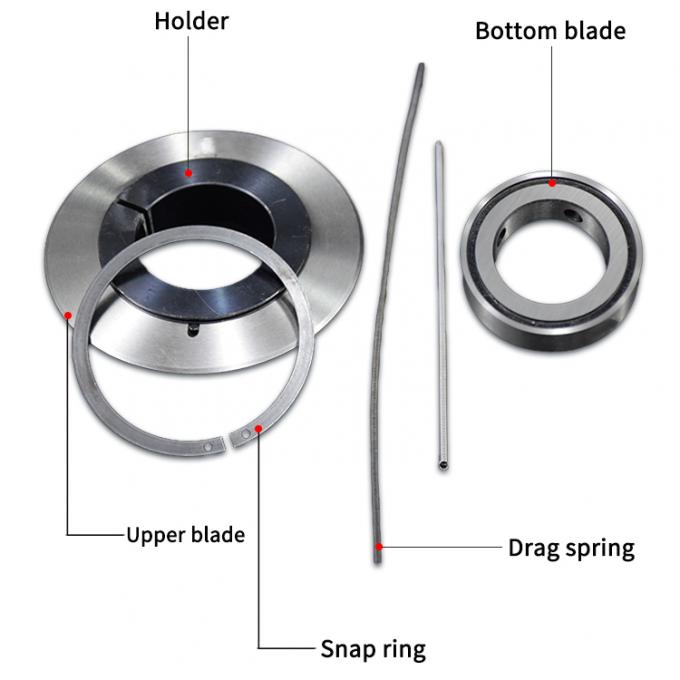 둥근 고 정밀 회전 절단 블레이드 Pvc 엣지 블레이드 회전 블레이드 절단 기계 종이 파이프 접착 테이프 절단 기계 블레이드 16